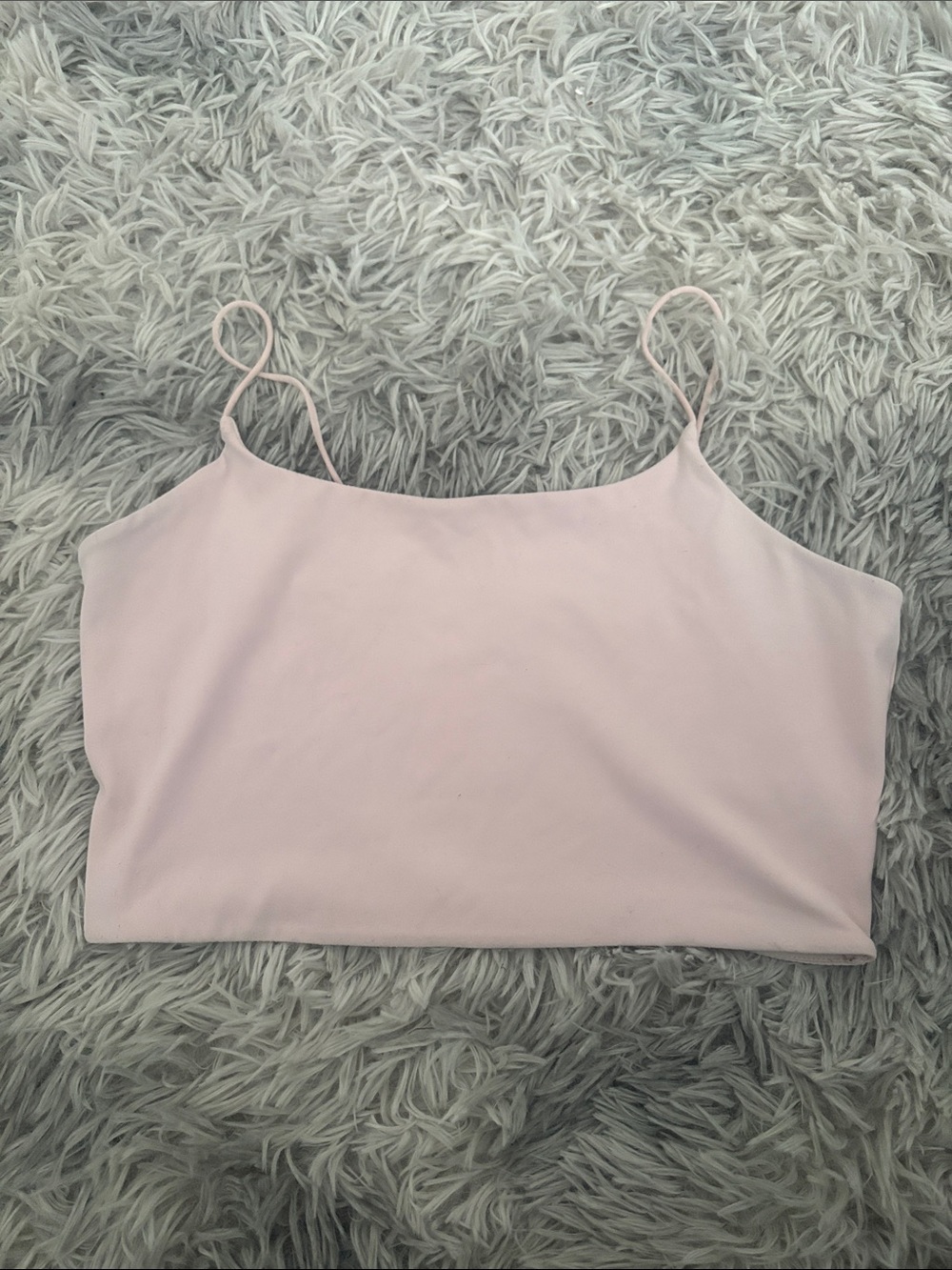 Garage Pale Pink Spaghetti Strap Crop Cami